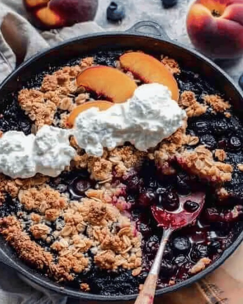 Blueberry Peach Crumble: A Heavenly Easy Dessert Delight