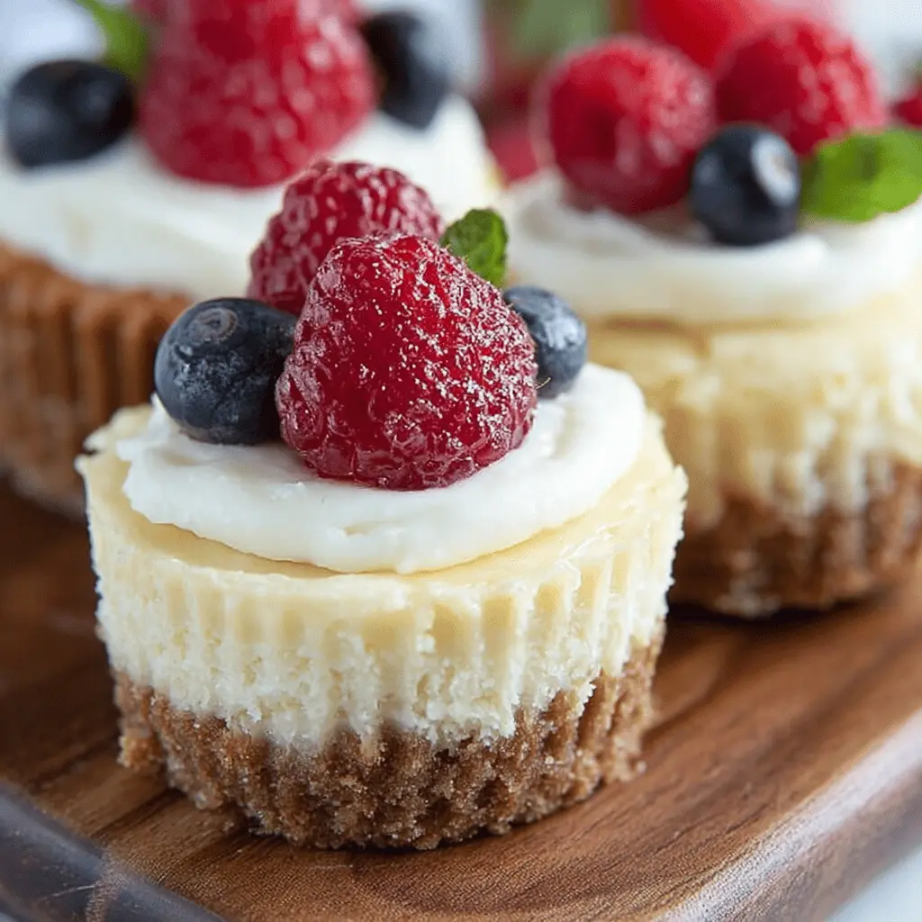 Easy Mini Cheesecakes with Fresh Berries for Delightful Indulgence