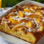 Overnight Peach French Toast Casserole