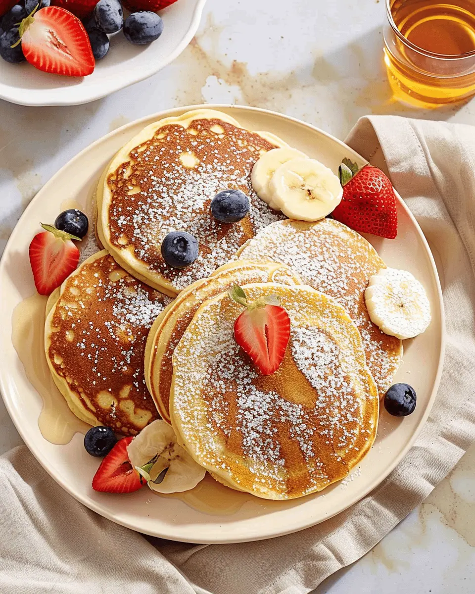 easy pancakes recipe that pairs perfectly with turkey bacon