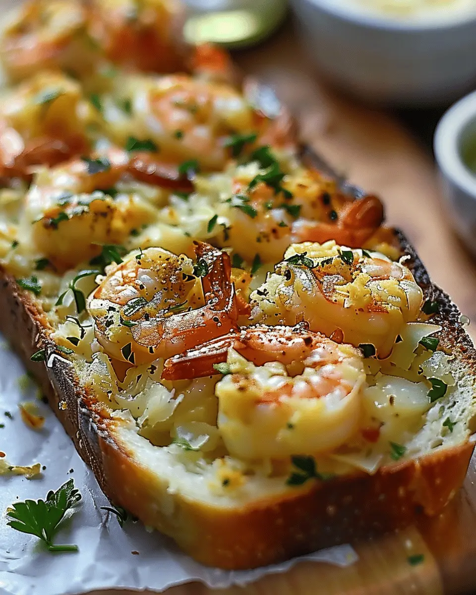 Shrimp and Jumbo Lump Crab Garlic Bread: The Best Indulgent Treat