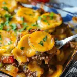 Southern Five Layer Beef Casserole Recipe