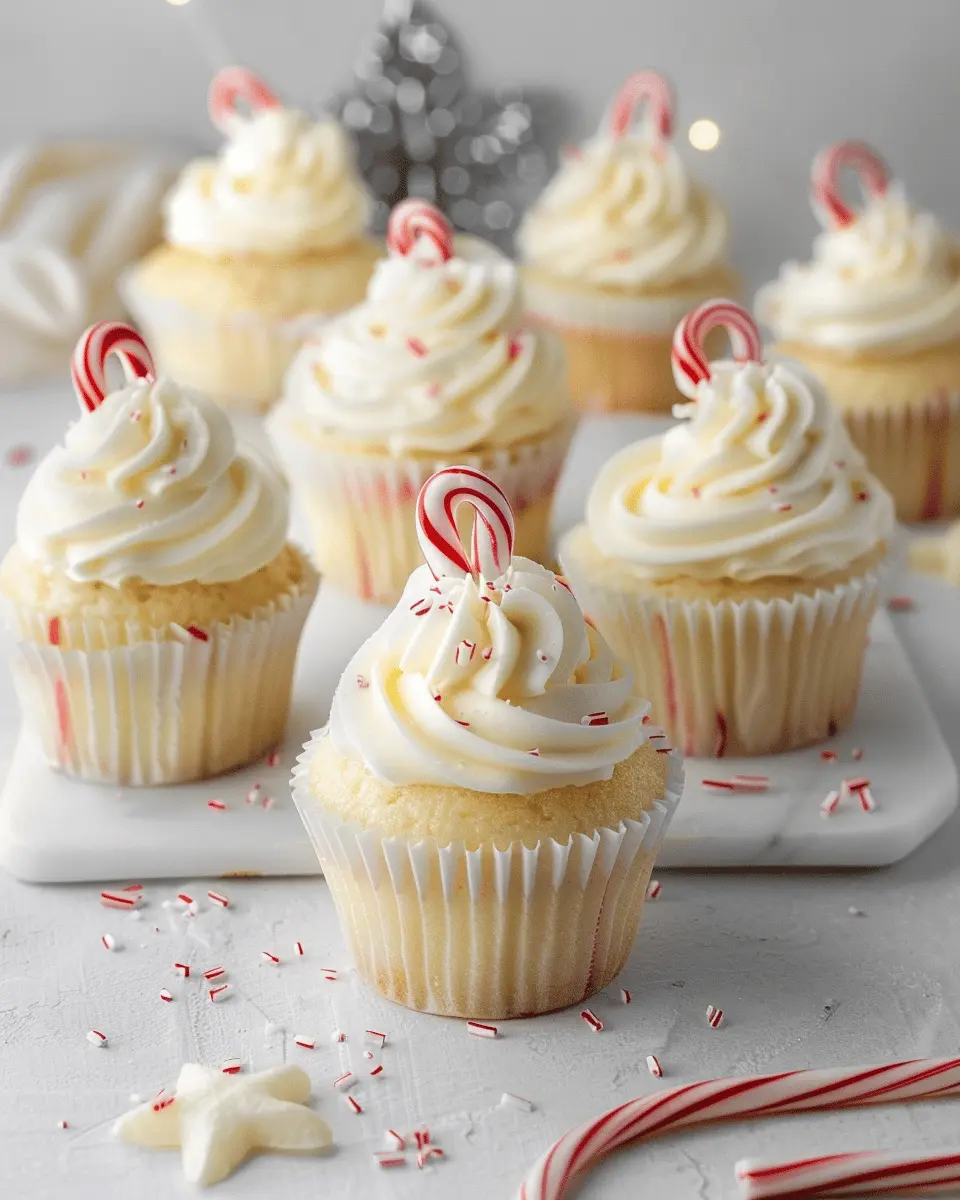 White Chocolate Peppermint Cupcakes: Indulgent Holiday Treats