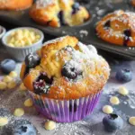 White Chocolate and Blueberry Muffins