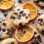 Dark Chocolate Orange Shortbread Cookies
