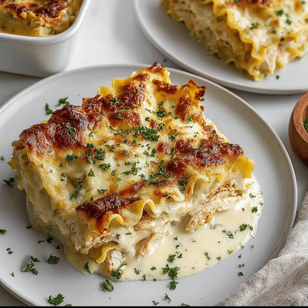 Chicken Alfredo Lasagna Rolls: Easy and Indulgent Homemade Delight