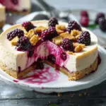 Blackberry cheesecake