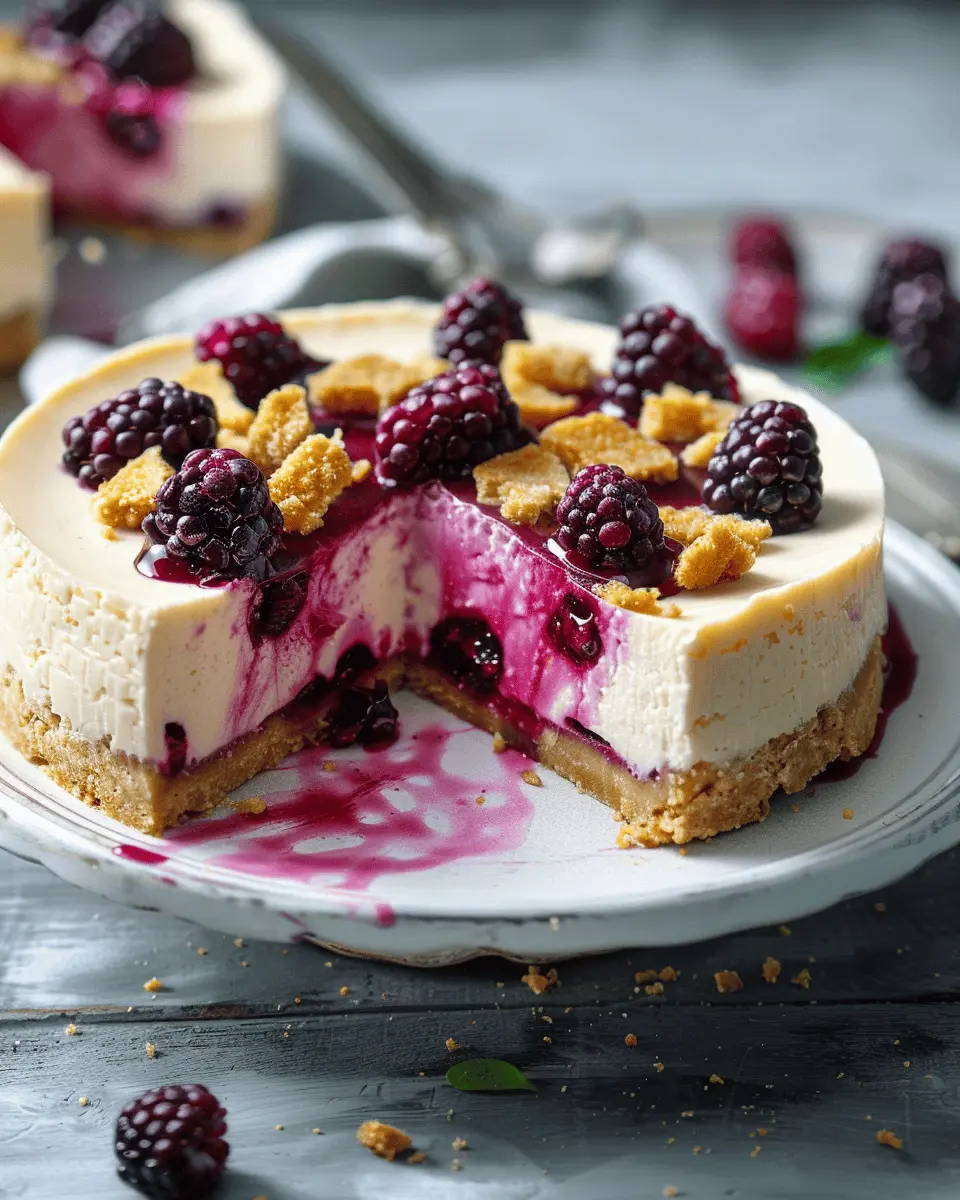 Blackberry cheesecake bliss: Indulge in a homemade treat