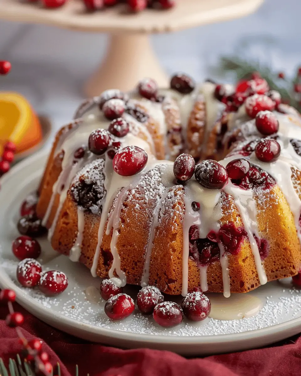 Cranberry Bundt Cake Delight: A Moist and Fruity Treat for Everyone