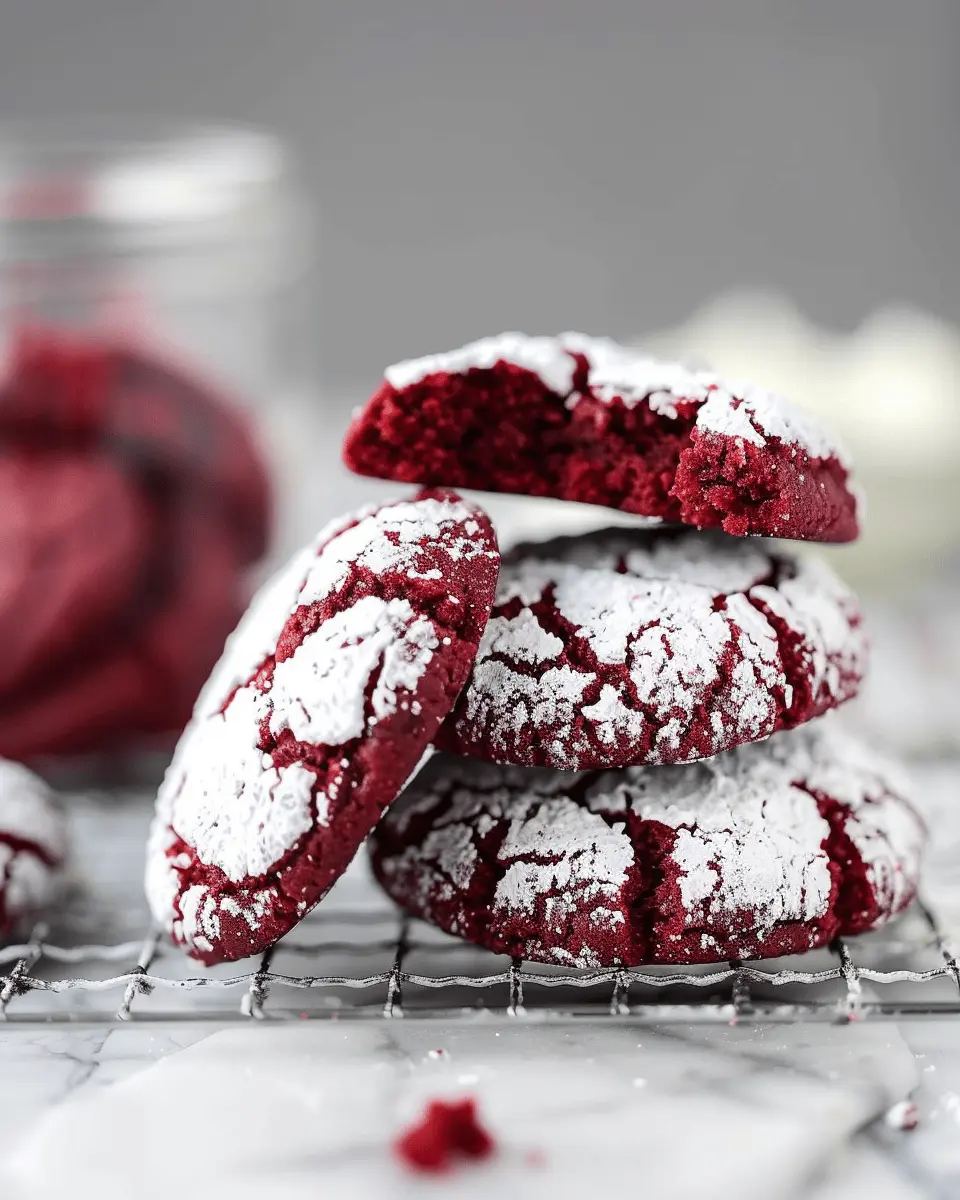 Red Velvet Crinkle Cookies: Indulgent Treats for Everyone