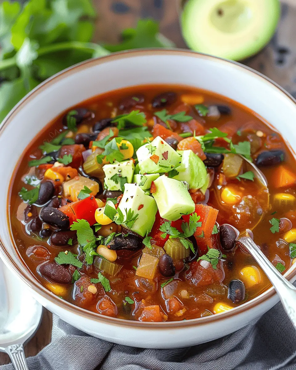 Southwest Black Bean Soup Easy to Make with Turkey Bacon and Chicken Ham