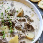 Creamy Steak And Potato Soup (Slow Cooker Recipe)