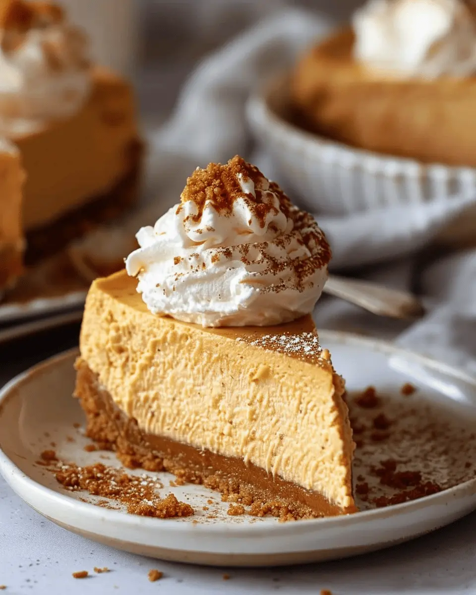 Easy No Bake Pumpkin Cheesecake Recipe for a Delightful Fall Treat