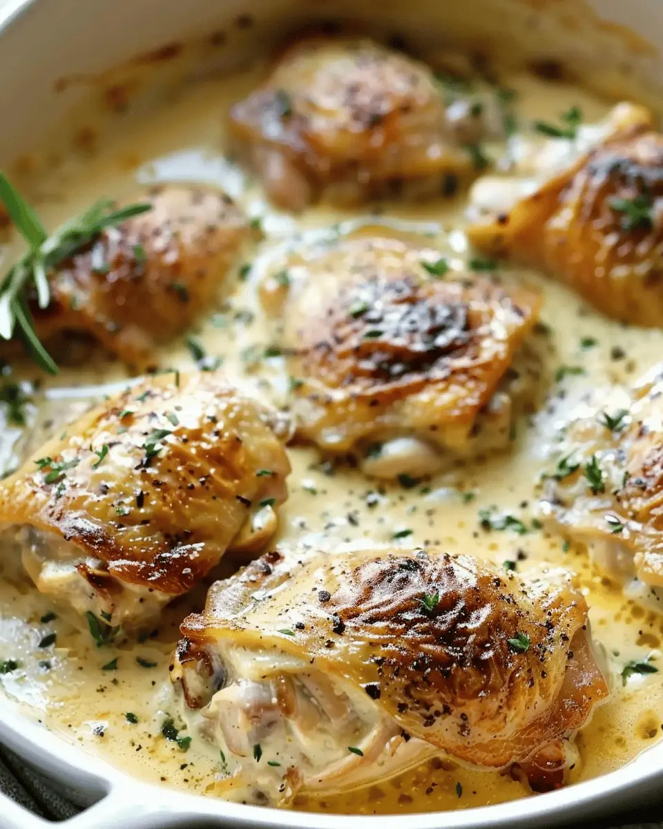 Creamy Oven Baked Chicken Thighs: Easy Dinner Delight for Everyone