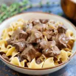 Crockpot Beef Tips and Noodles Recipe - Easy Recipe