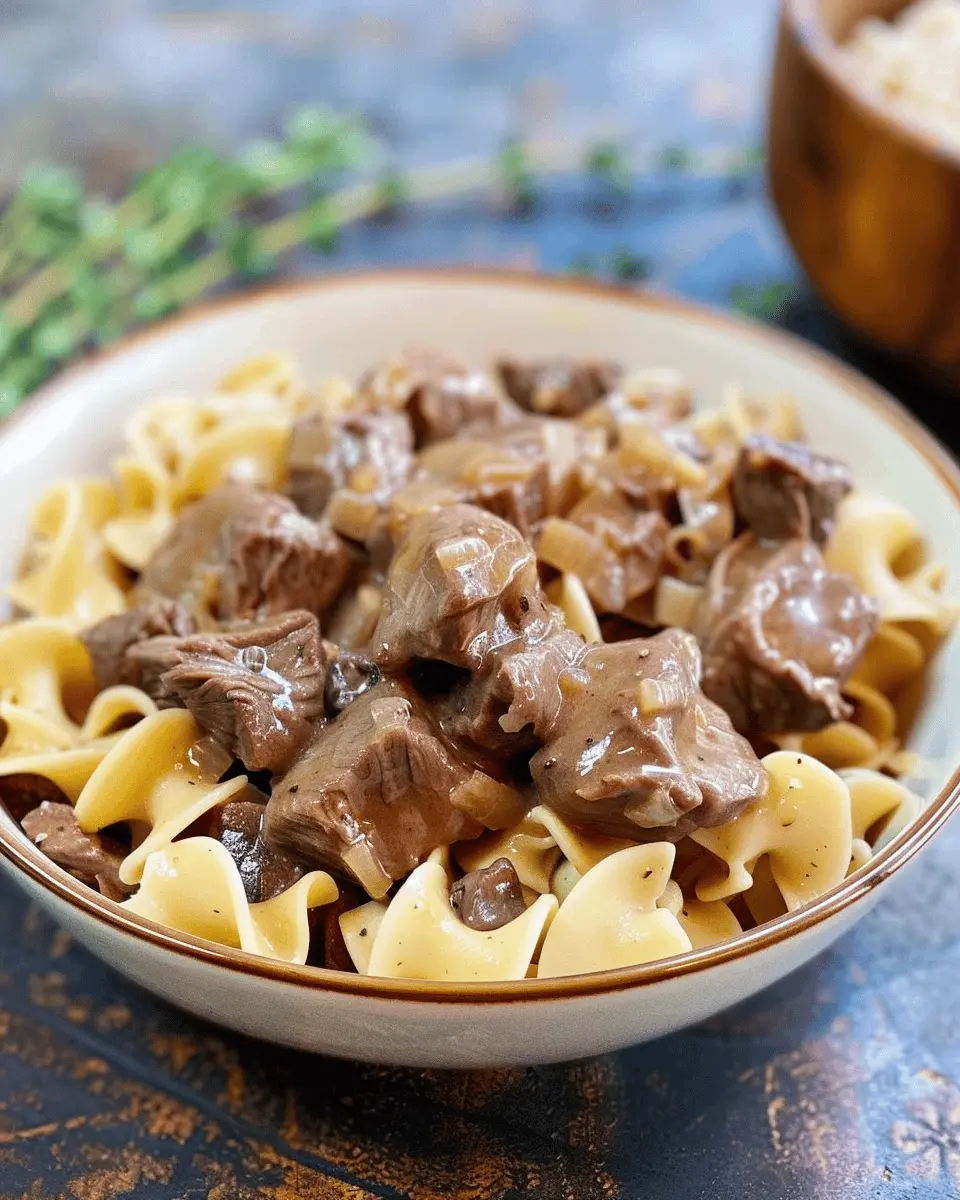 Crockpot Beef Tips and Noodles: Easy Comfort Food Delight