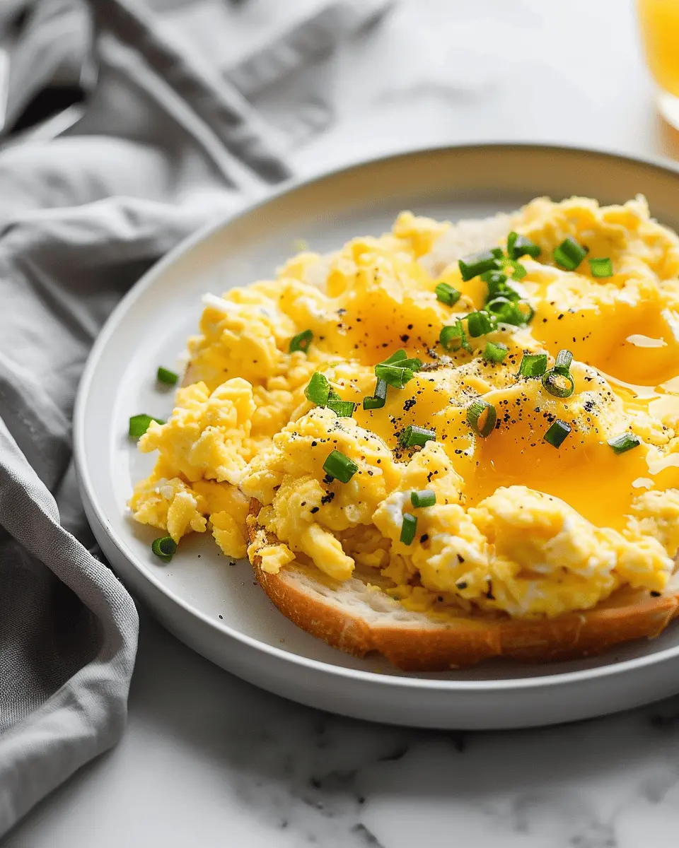 Cheesy Scrambled Eggs with Turkey Bacon: Your Easy Comfort Meal