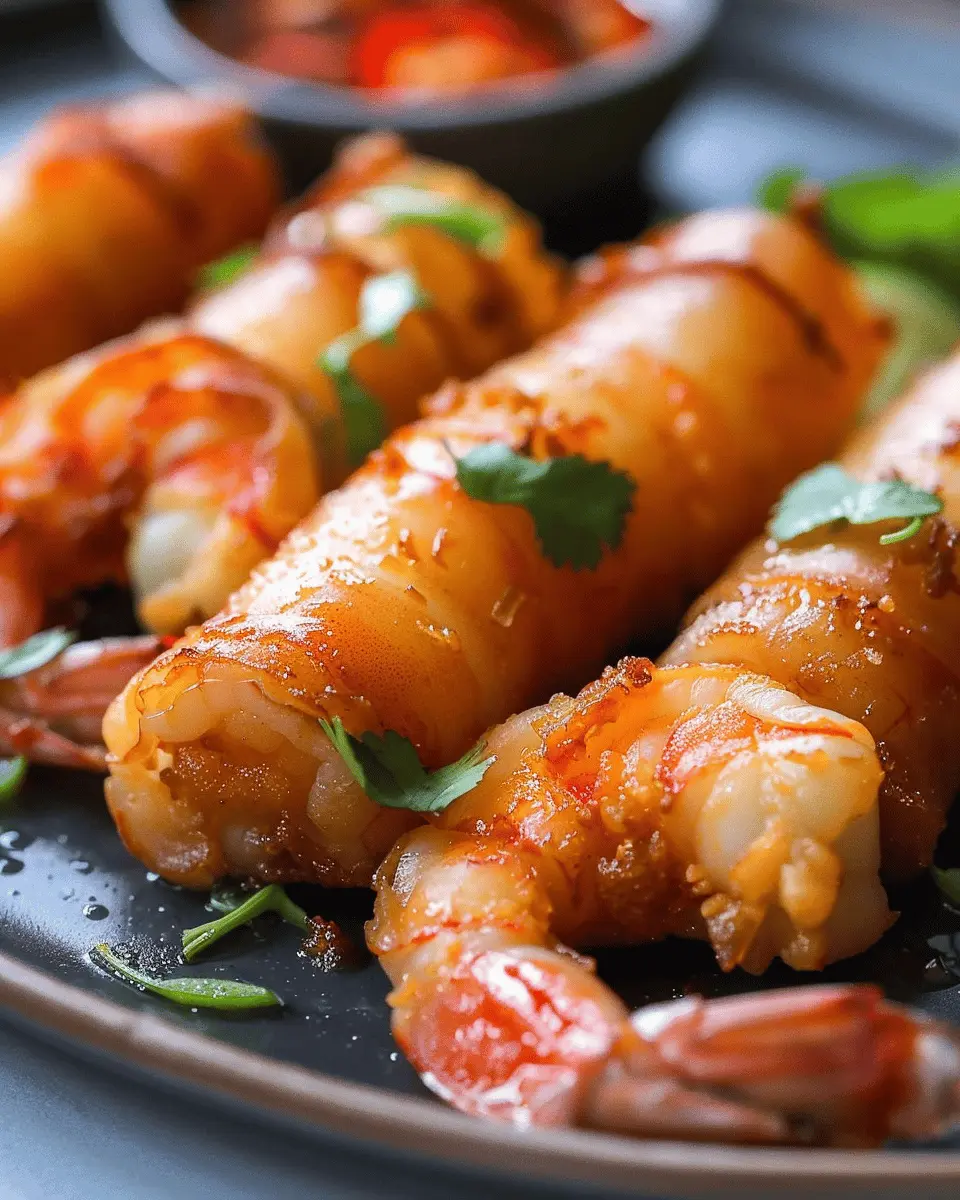 Thai Shrimp in A Blanket: Easy Crispy Firecracker Shrimp Delight