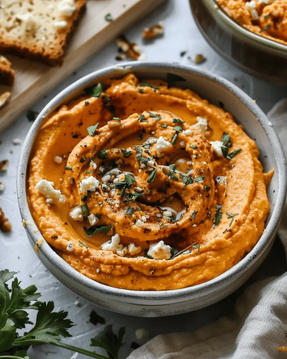 Pumpkin Whipped Feta Dip: The Best Flavor-Packed Appetizer
