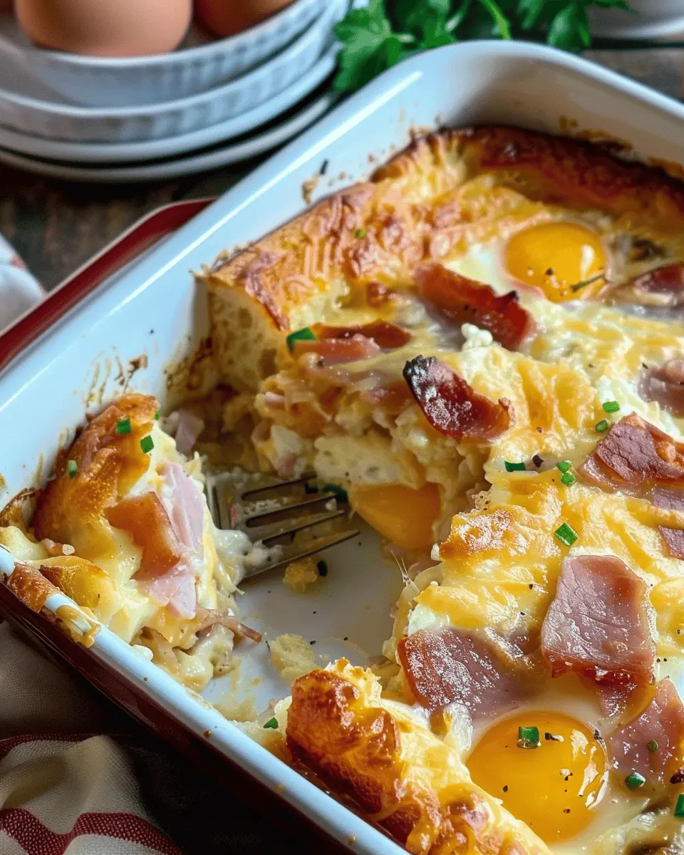 Ham Egg and Cheese Casserole: An Easy Delight with Chicken Ham