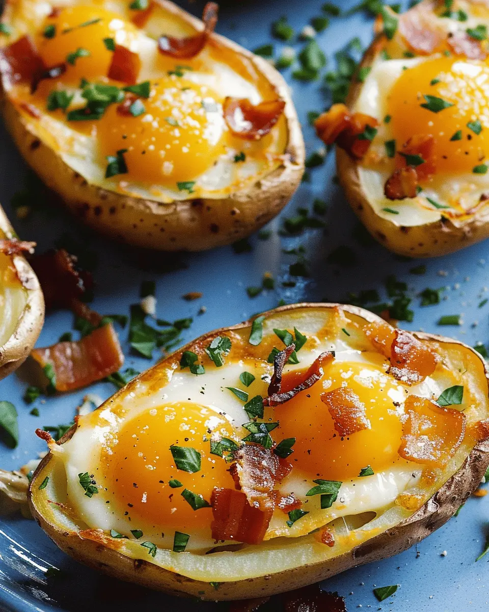 Twice Baked Breakfast Potatoes: Easy and Indulgent with Turkey Bacon