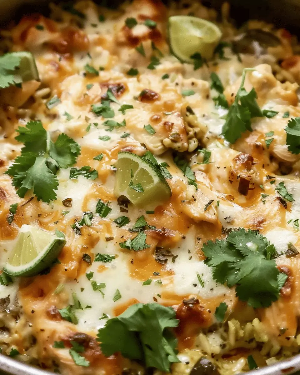 Salsa Verde Chicken and Rice Casserole Recipe: Easy and Flavorful