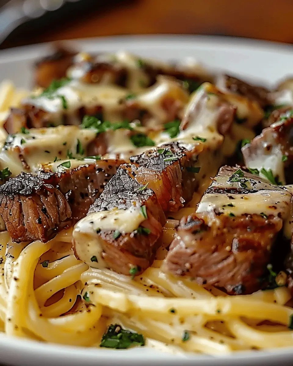 Steak and Creamy Garlic Parmesan Pasta: An Indulgent Delight at Home