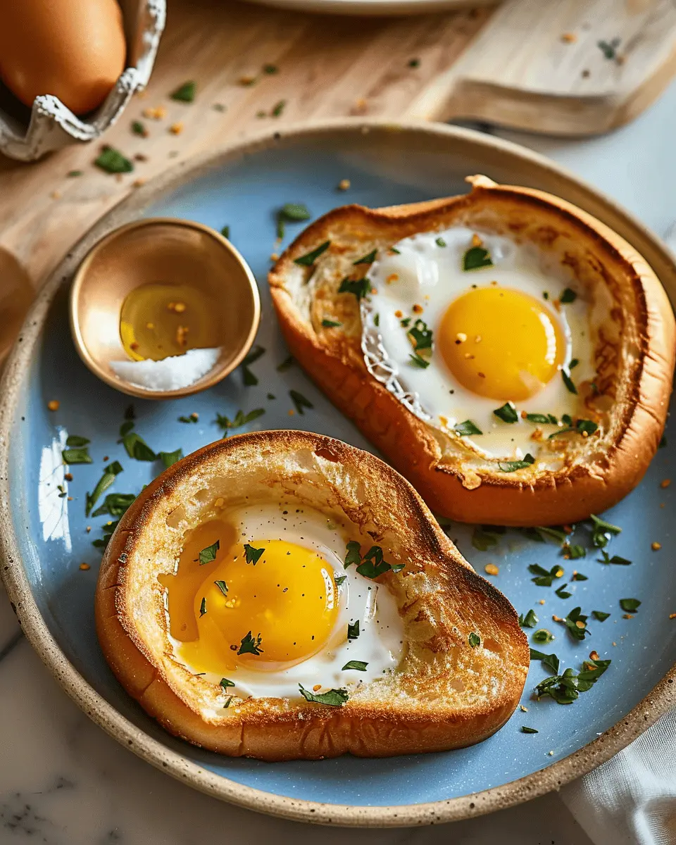 How to Make Eggs in a Basket with Turkey Bacon and Chicken Ham