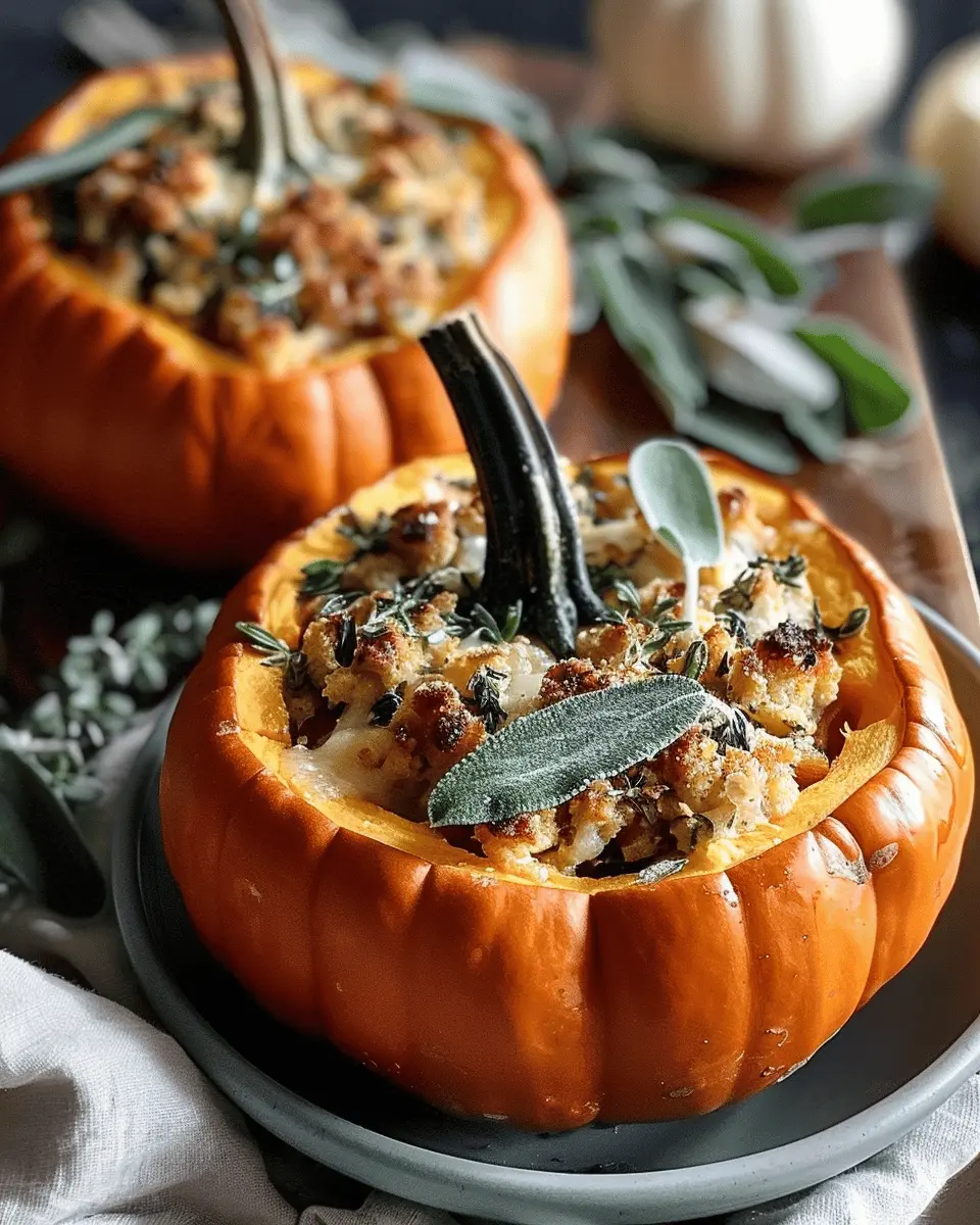 Turkey Sage Stuffed Pumpkins: A Cozy, Delicious Fall Recipe