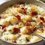 Bacon Cheddar Gnocchi Soup
