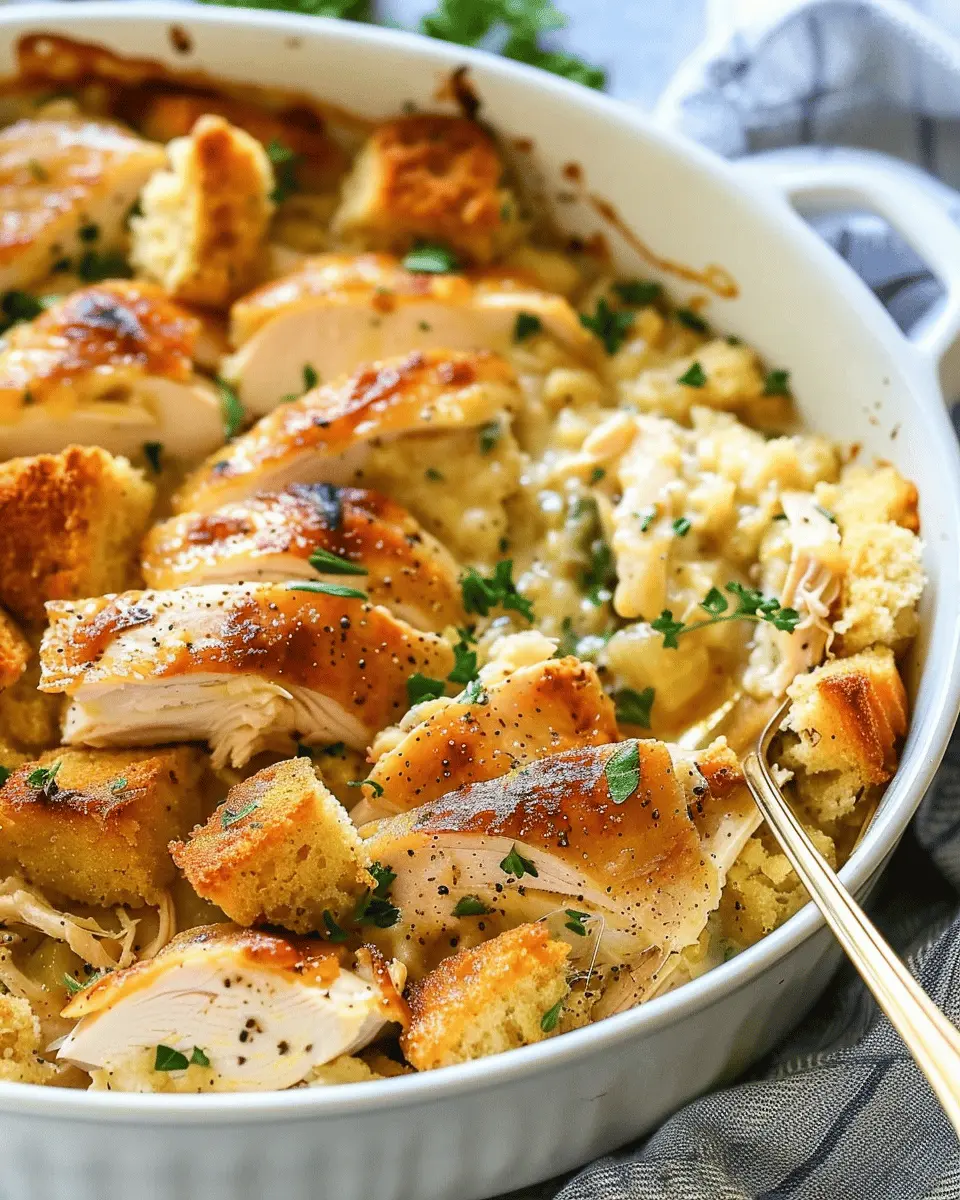 Rotisserie Chicken and Stuffing Casserole Recipe: Easy Family Comfort