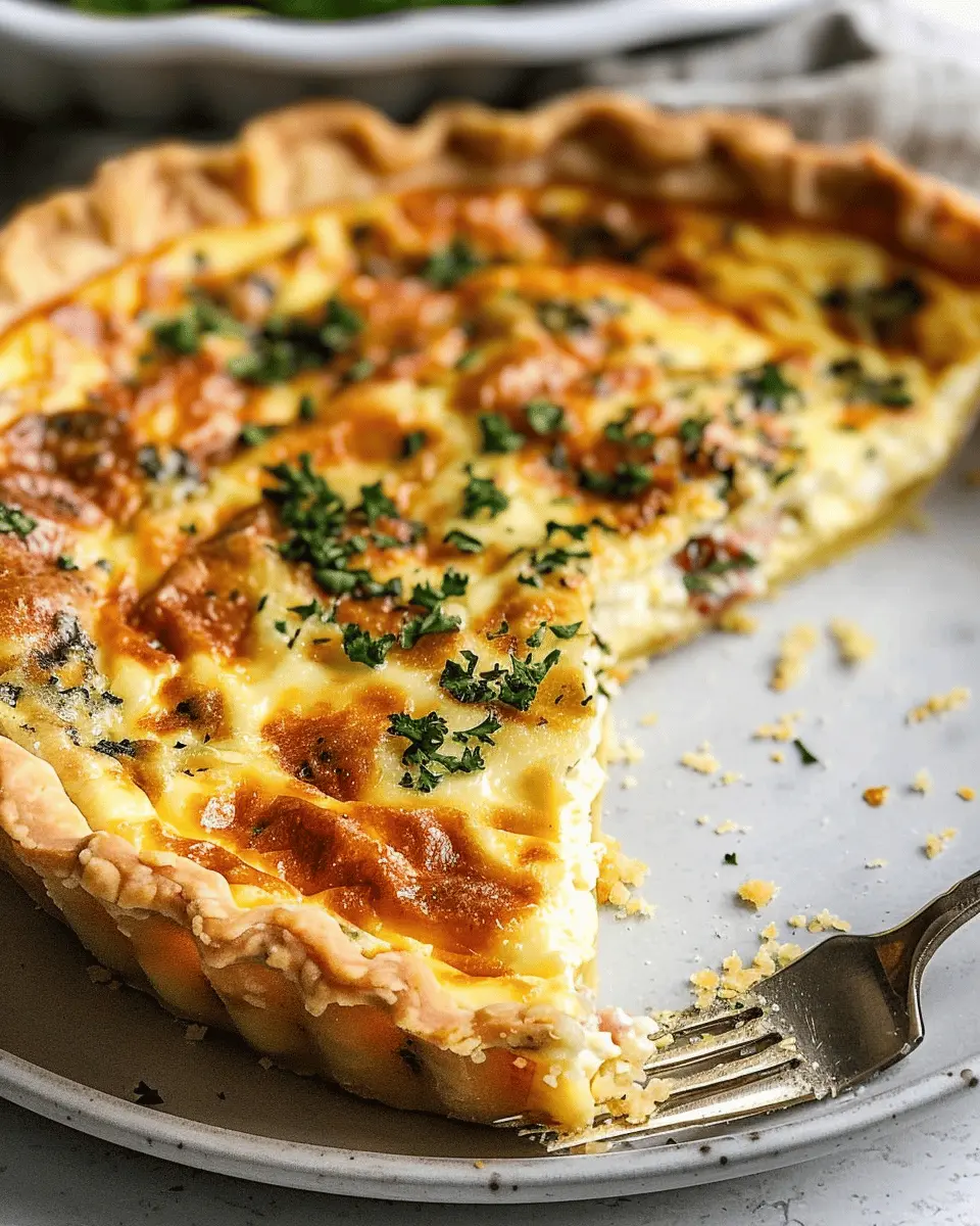 Basic Quiche Recipe: Easy Turkey Bacon & Chicken Ham Variations