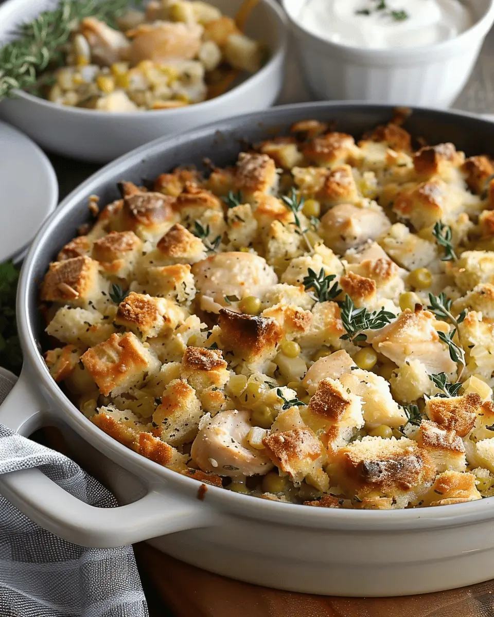 Rotisserie Chicken and Stuffing Casserole Recipe Made Easy