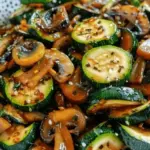 Low Carb Stir Fry Zucchini with Mushrooms and Onions