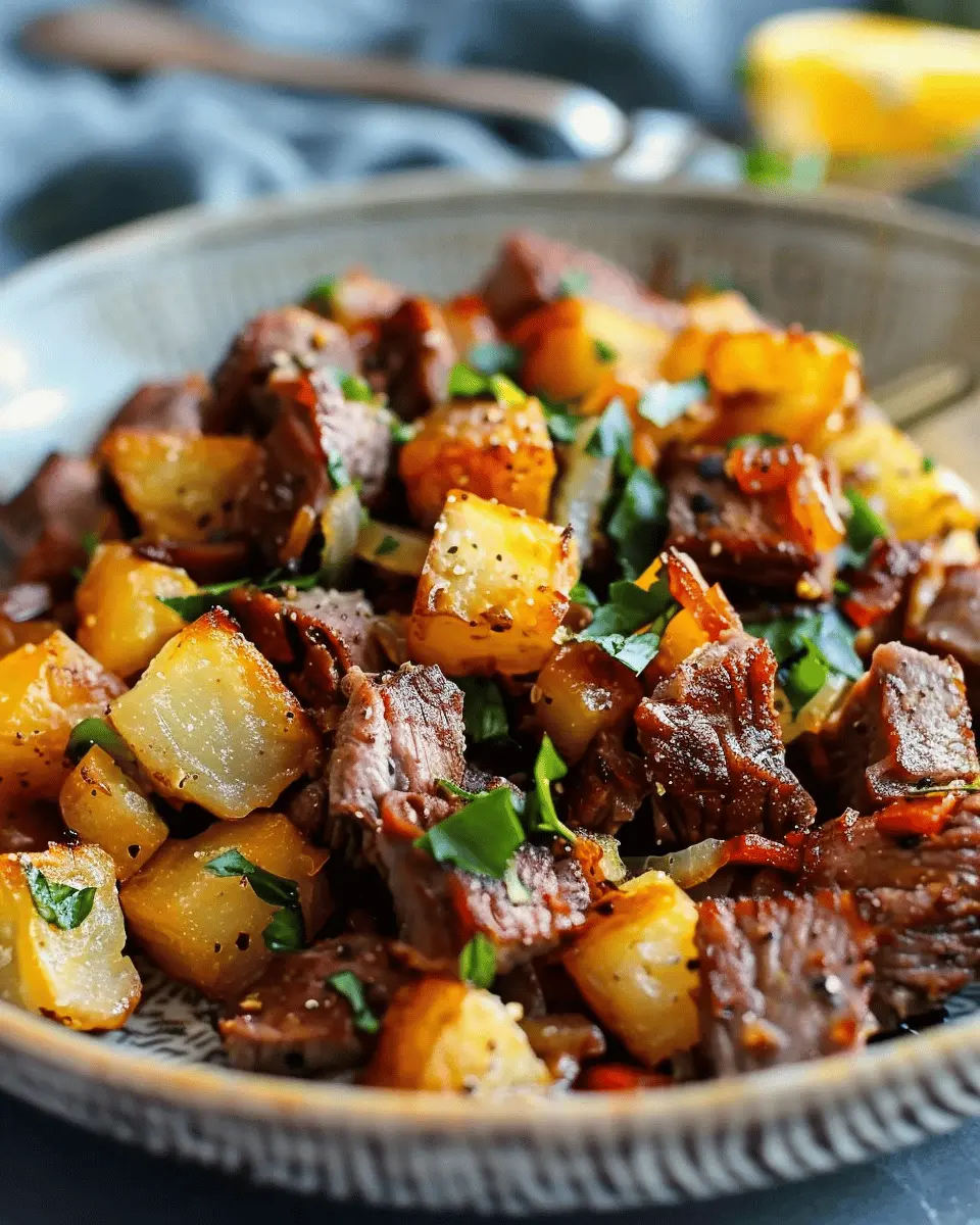 Leftover Roast Beef Hash: A Hearty Twist with Turkey Bacon