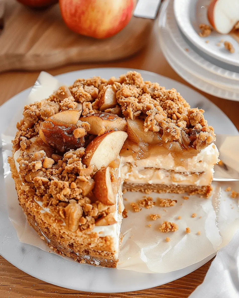 Apple Crumble Cheesecake: The Best Indulgent Fall Dessert