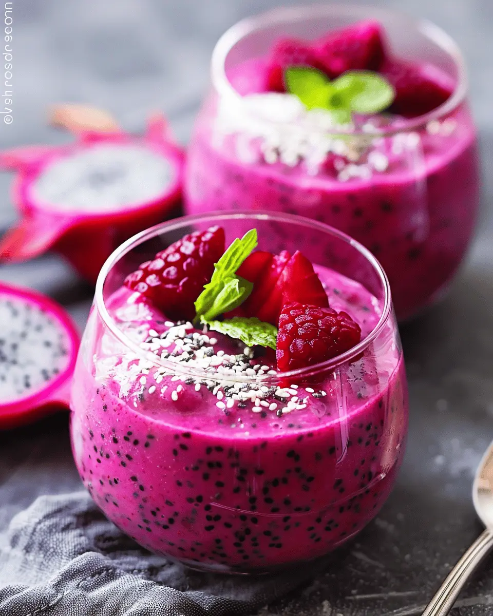 Dragon Fruit Chia Pudding: A Refreshing Easy Treat at Home