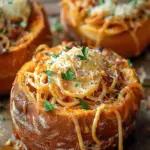 Spaghetti Garlic Bread Bowls