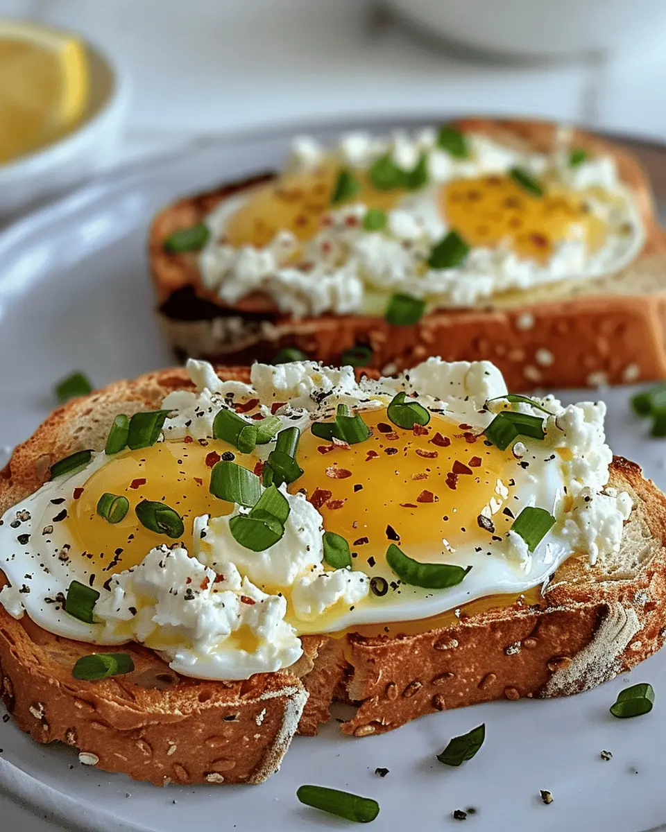 Delicious 6-Ingredient Egg and Ricotta Toast for Quick Mornings