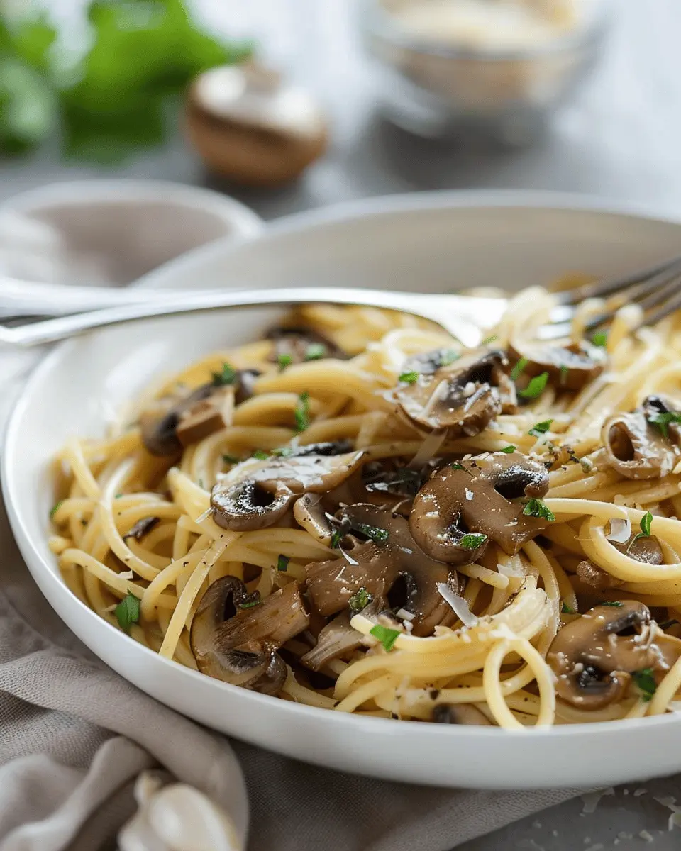 Mushroom and Garlic Spaghetti Dinner: An Easy Indulgence at Home
