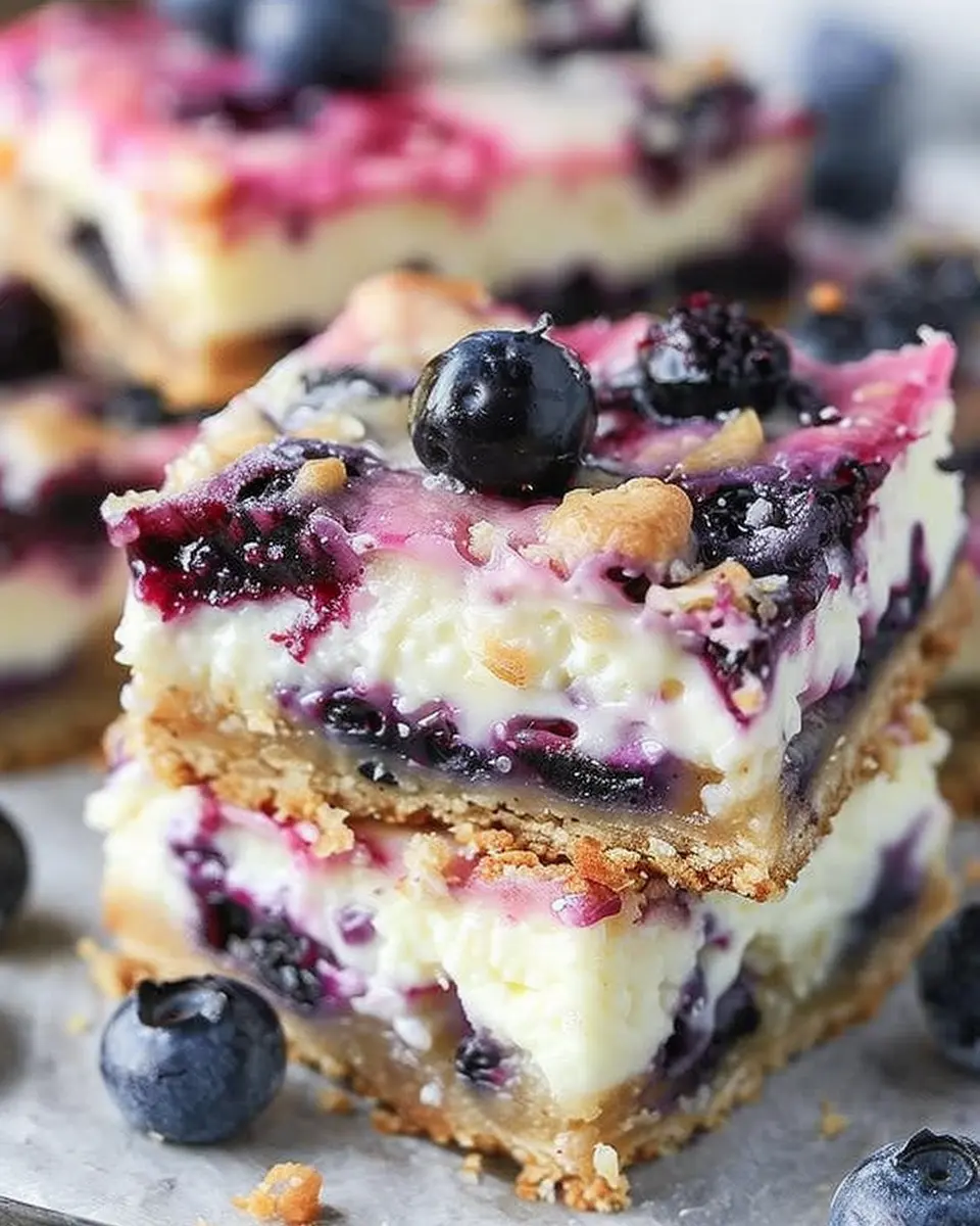 Blueberry Cream Cheese Bars: Easy Indulgence for Your Sweet Tooth