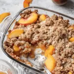 Peach Crisp with Canned Peaches