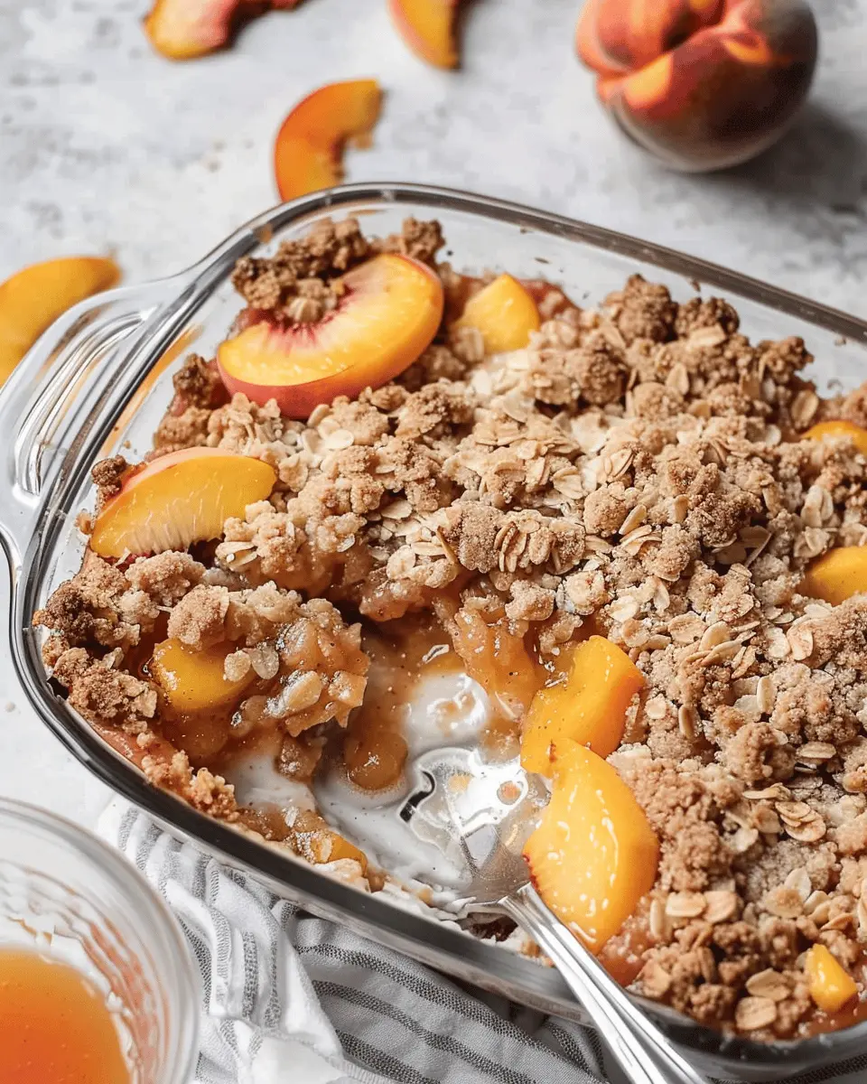 Peach Crisp with Canned Peaches: Easy and Delicious Comfort Food