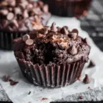 Healthy Double Chocolate Banana Muffins