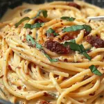 Sun-Dried Tomato Cream Sauce Spaghetti