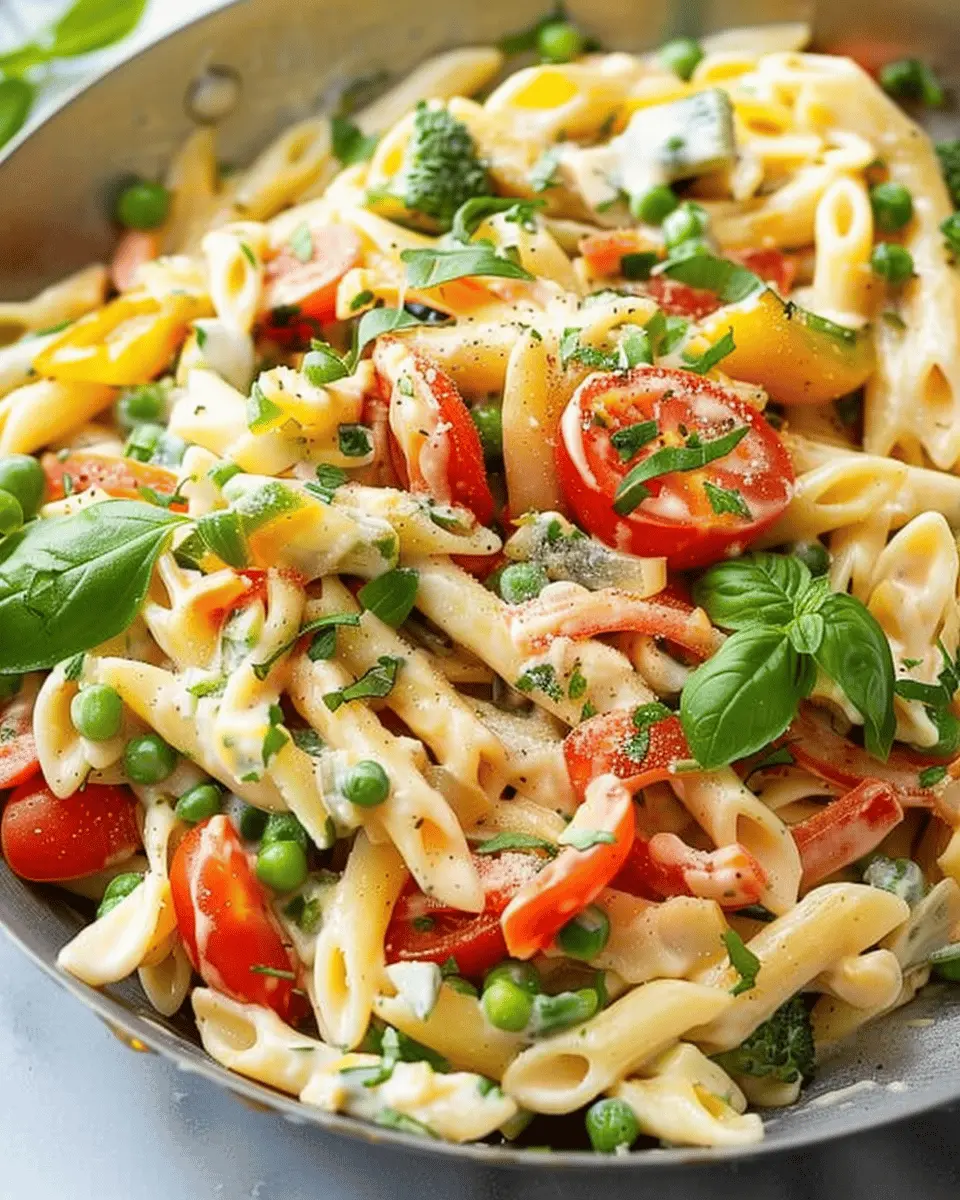 Pasta Primavera: Easy Farm-Fresh Delight with Turkey Bacon and Veggies