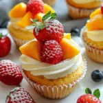 Strawberry Mango Cupcakes