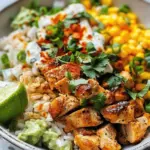 Street Corn Chicken and Rice Bowls