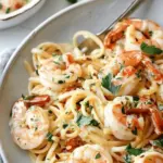 Creamy Tuscan Shrimp Linguine