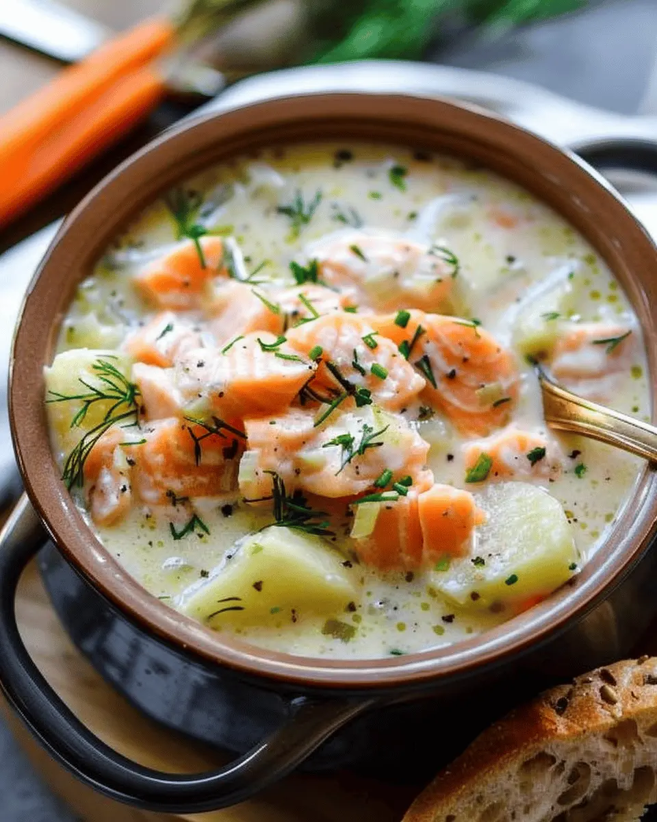Salmon Chowder: Easy Comfort Food with Turkey Bacon Delight